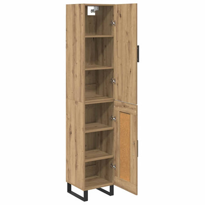 vidaXL Highboard Artisan Oak 34.5 x 34 x 180 cm Engineered Wood