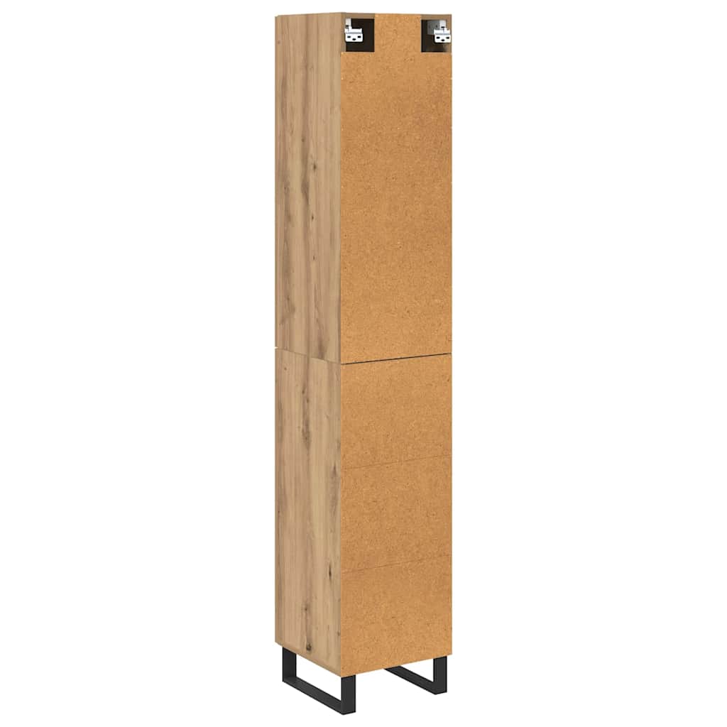 vidaXL Highboard Artisan Oak 34.5 x 34 x 180 cm Engineered Wood