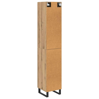 vidaXL Highboard Artisan Oak 34.5 x 34 x 180 cm Engineered Wood