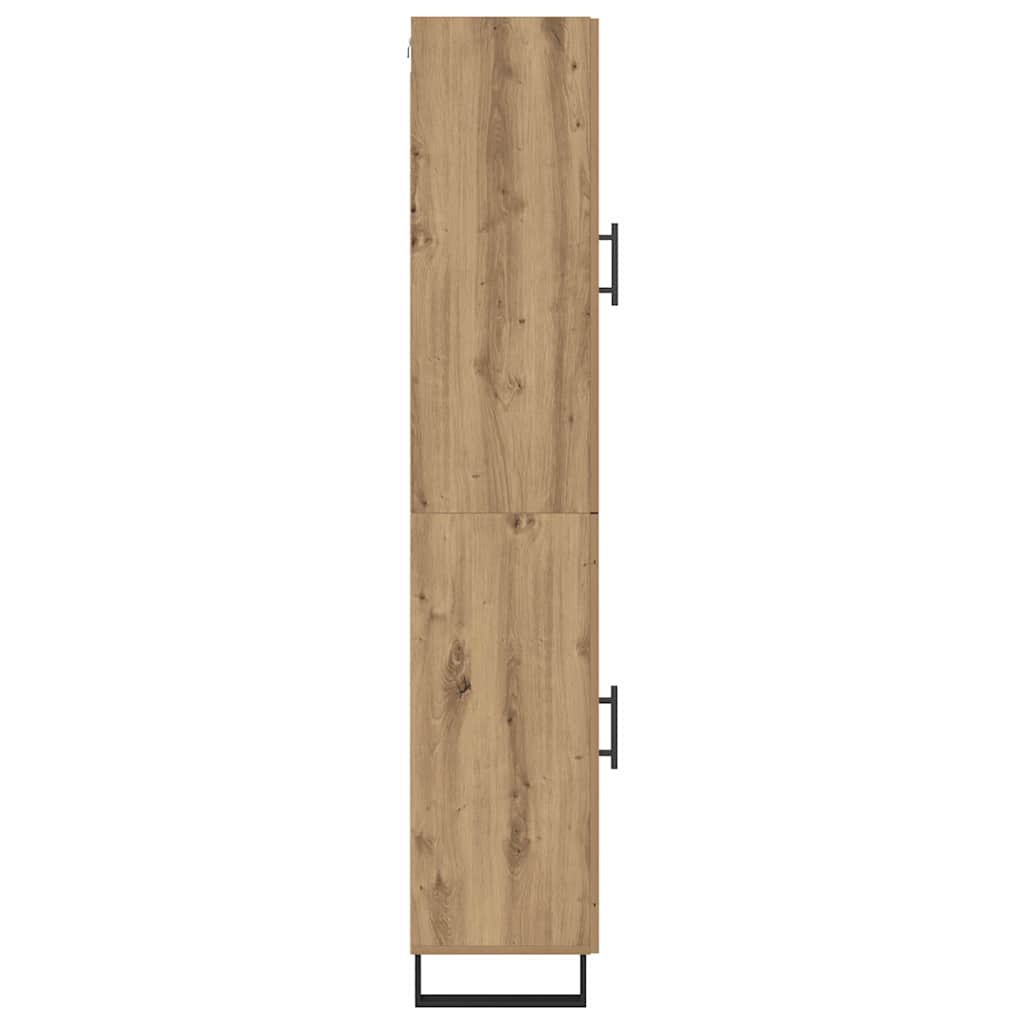vidaXL Highboard Artisan Oak 34.5 x 34 x 180 cm Engineered Wood