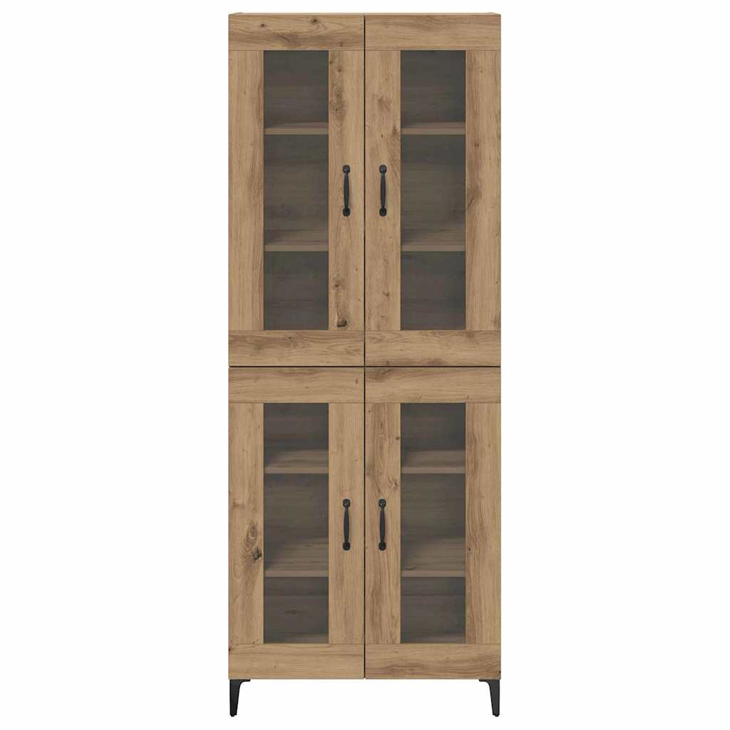 vidaXL Highboard Artisan Oak 69.5 x 34 x 180 cm Engineered Wood