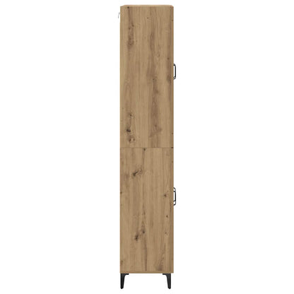vidaXL Highboard Artisan Oak 69.5 x 34 x 180 cm Engineered Wood