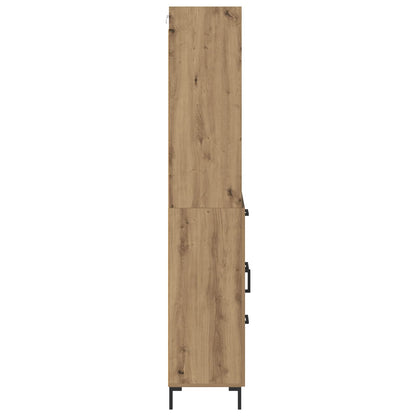 vidaXL Highboard Artisan Oak 69.5 x 34 x 180 cm Engineered Wood