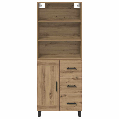 vidaXL Highboard with Drawer 2 pcs Artisan Oak Engineered Wood