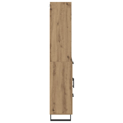 vidaXL Highboard with Drawer 2 pcs Artisan Oak Engineered Wood