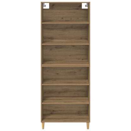 vidaXL Highboard Artisan Oak 69.5 x 32.5 x 180 cm Engineered Wood