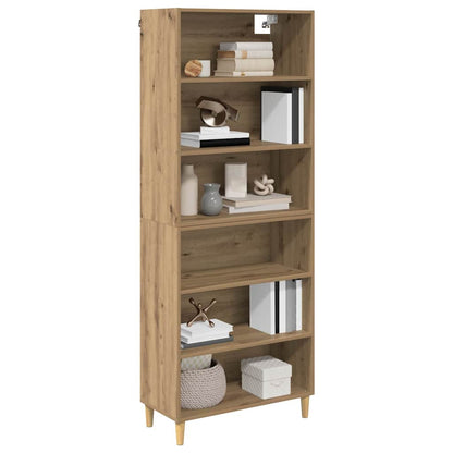 vidaXL Highboard Artisan Oak 69.5 x 32.5 x 180 cm Engineered Wood