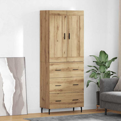 vidaXL Highboard 2 pcs Artisan Oak 69.5 x 34 x 180 cm Engineered Wood