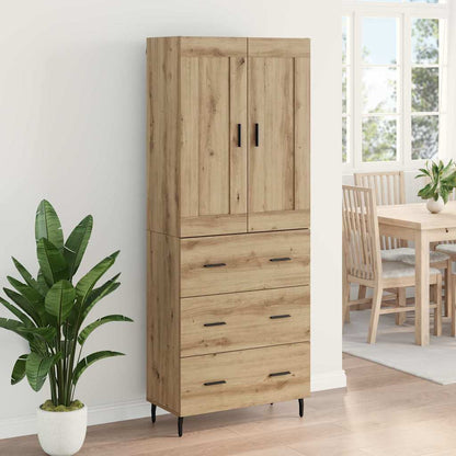vidaXL Highboard 2 pcs Artisan Oak 69.5 x 34 x 180 cm Engineered Wood