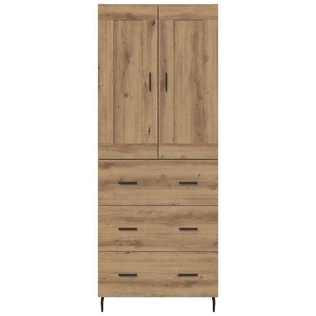 vidaXL Highboard 2 pcs Artisan Oak 69.5 x 34 x 180 cm Engineered Wood
