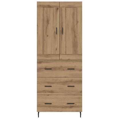 vidaXL Highboard 2 pcs Artisan Oak 69.5 x 34 x 180 cm Engineered Wood