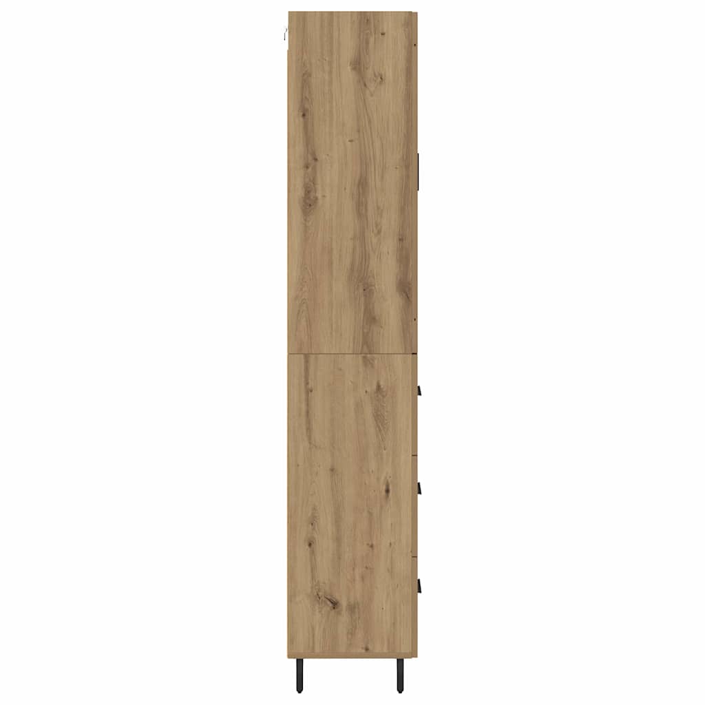 vidaXL Highboard 2 pcs Artisan Oak 69.5 x 34 x 180 cm Engineered Wood