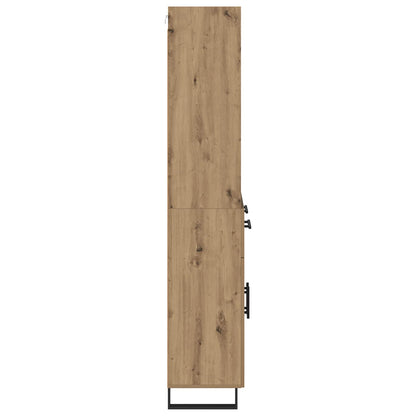 vidaXL Highboard with Drawer 2 pcs Artisan Oak Engineered Wood