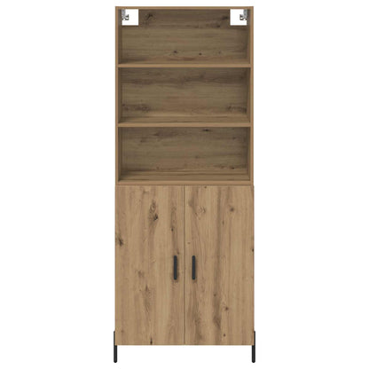 vidaXL Highboard Artisan Oak 69.5 x 32.5 x 180 cm Engineered Wood