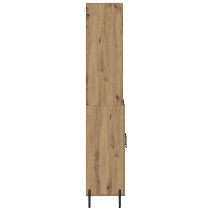 vidaXL Highboard Artisan Oak 69.5 x 32.5 x 180 cm Engineered Wood