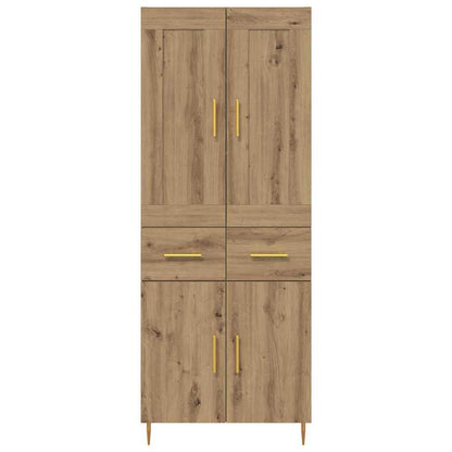 vidaXL Highboard Artisan Oak 69.5 x 34 x 180 cm Engineered Wood