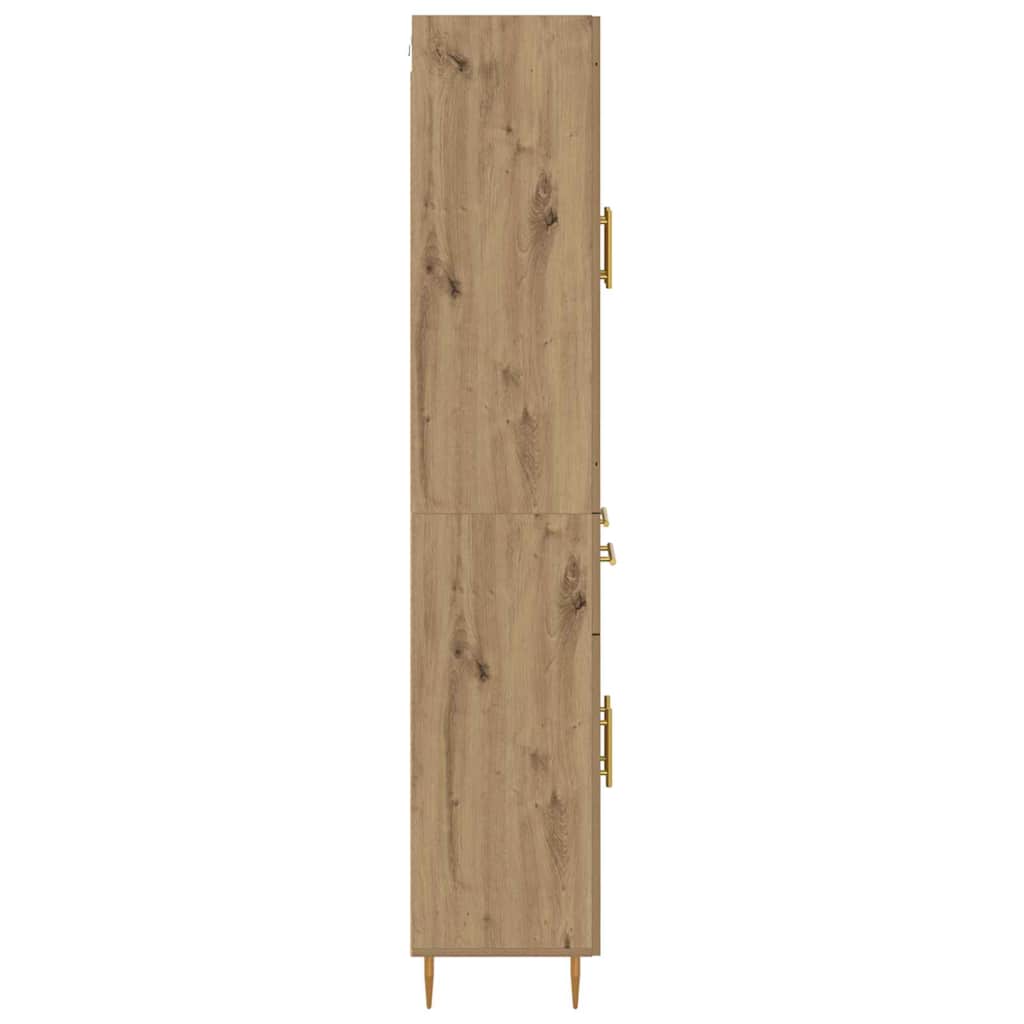 vidaXL Highboard Artisan Oak 69.5 x 34 x 180 cm Engineered Wood