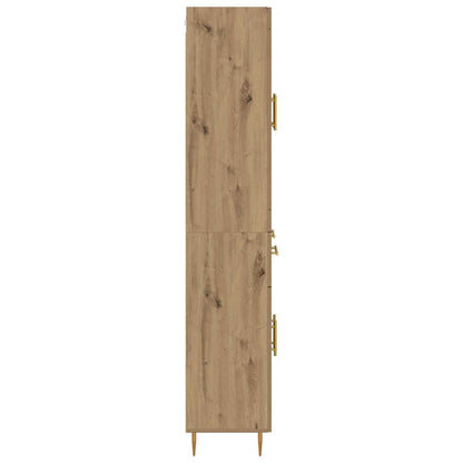 vidaXL Highboard Artisan Oak 69.5 x 34 x 180 cm Engineered Wood