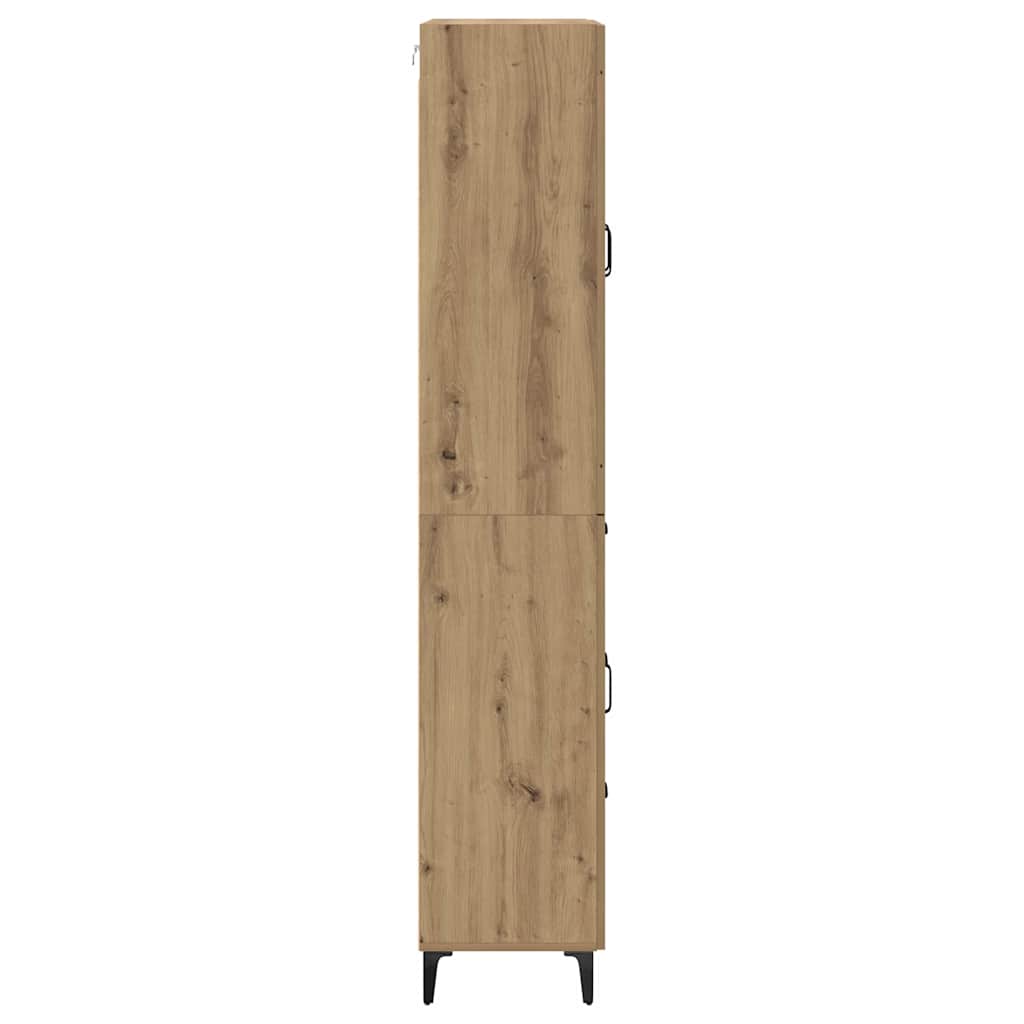 vidaXL Highboard Artisan Oak 69.5 x 34 x 180 cm Engineered Wood