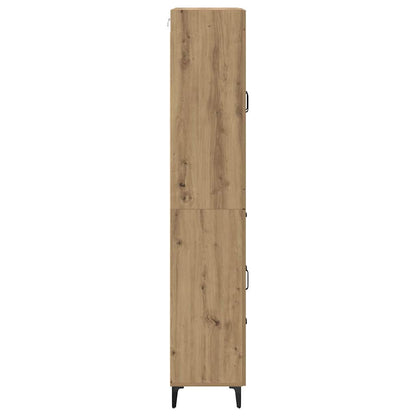 vidaXL Highboard Artisan Oak 69.5 x 34 x 180 cm Engineered Wood