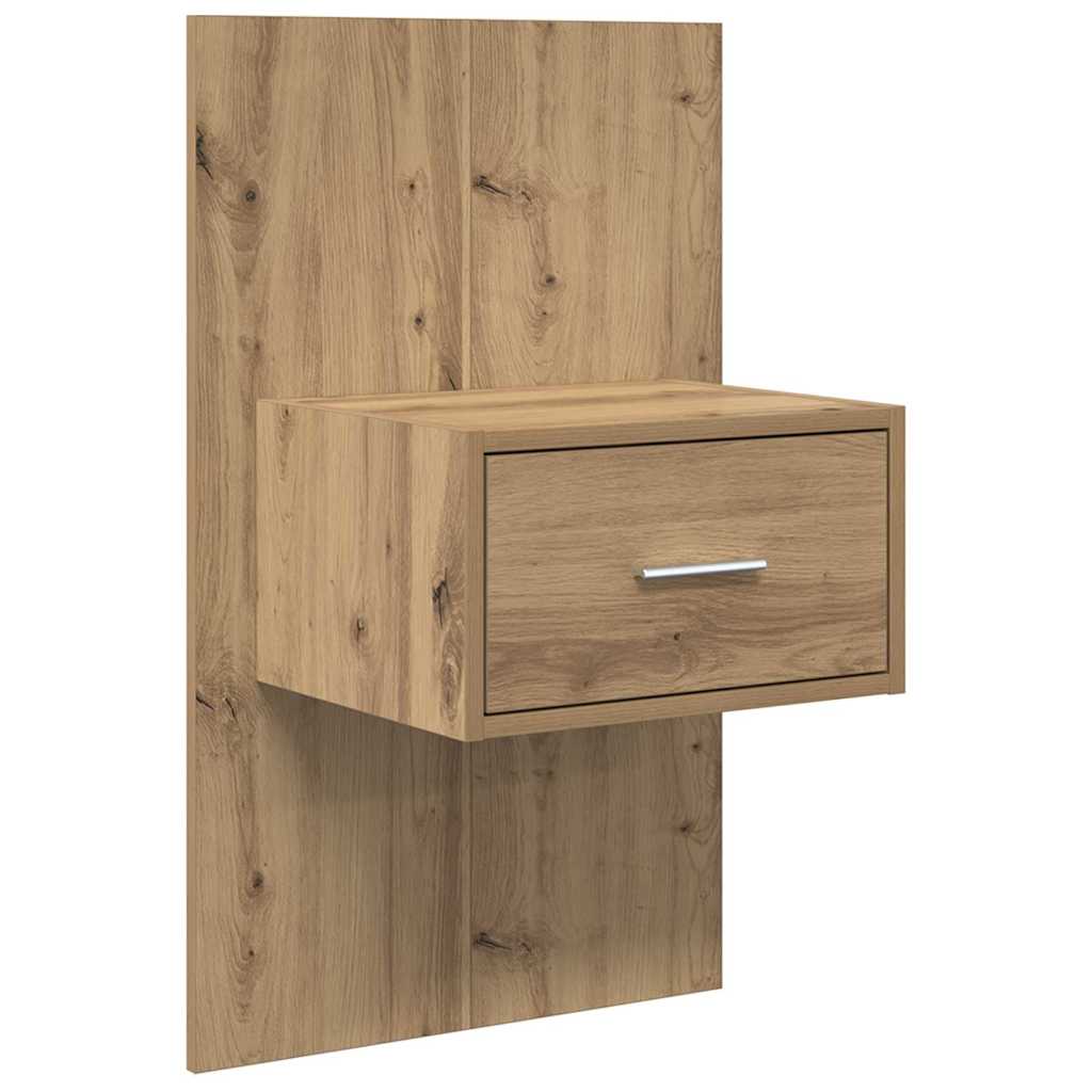 vidaXL Headboard With Cabinet 3 pcs Artisan Oak Engineered Wood