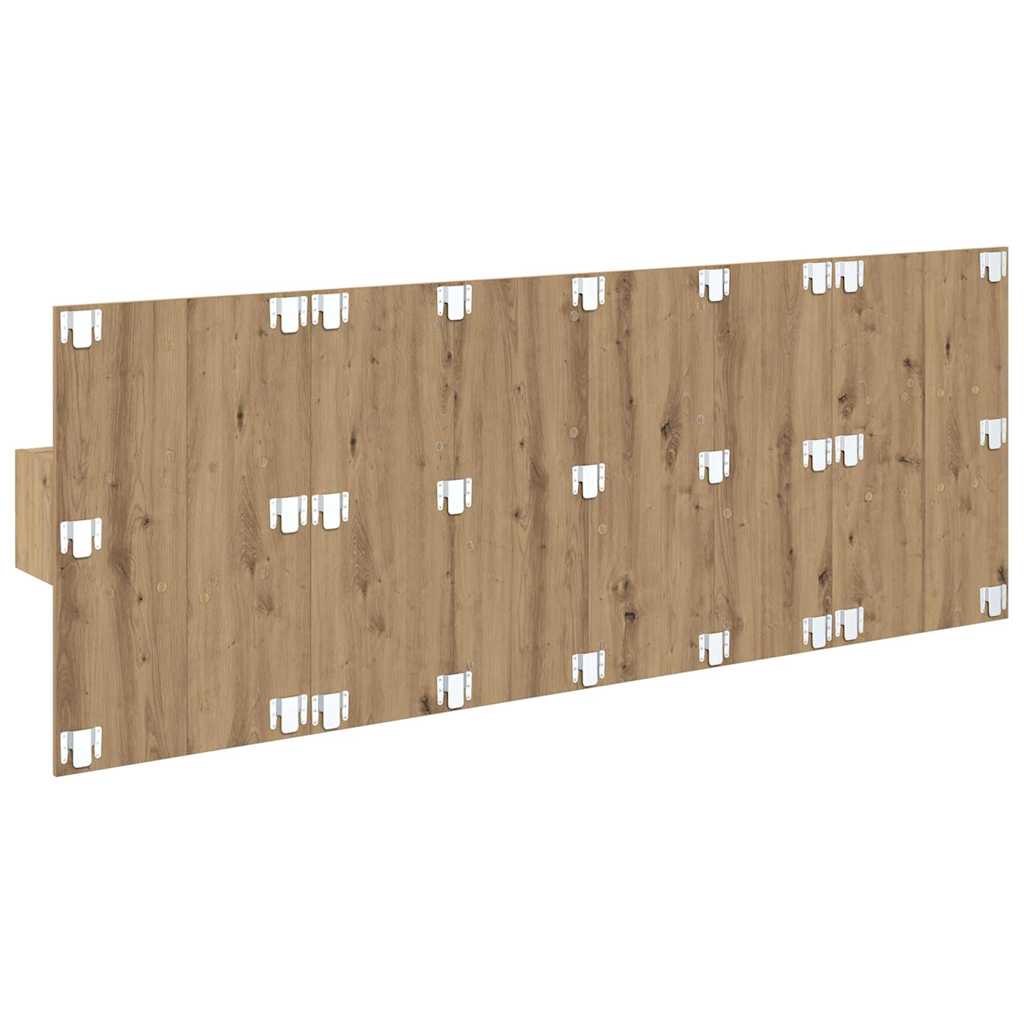 vidaXL Headboard With Cabinet 3 pcs Artisan Oak Engineered Wood