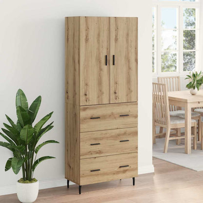 vidaXL Highboard 2 pcs Artisan Oak 69.5 x 34 x 180 cm Engineered Wood