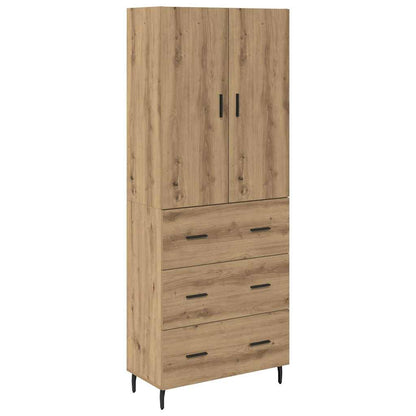 vidaXL Highboard 2 pcs Artisan Oak 69.5 x 34 x 180 cm Engineered Wood