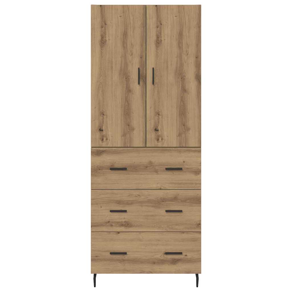 vidaXL Highboard 2 pcs Artisan Oak 69.5 x 34 x 180 cm Engineered Wood