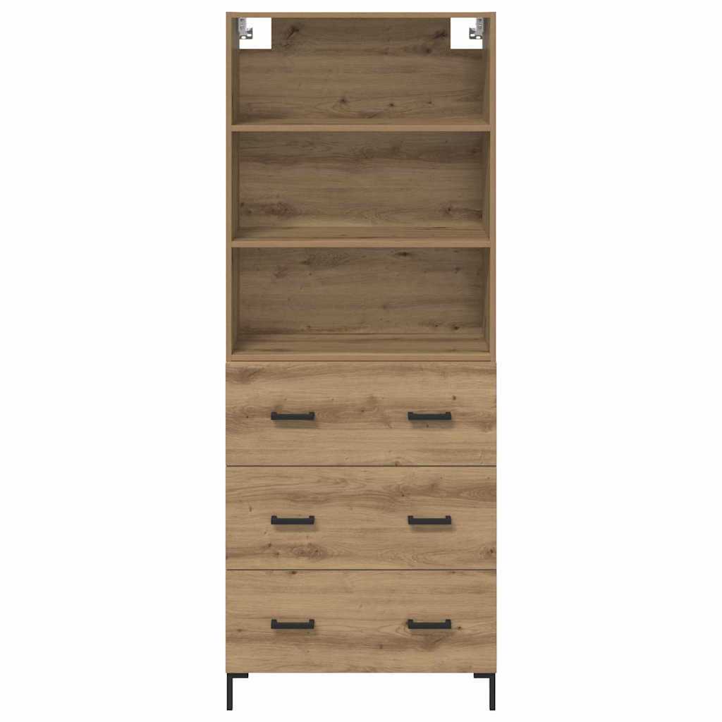 vidaXL Highboard Artisan Oak 69.5 x 34 x 180 cm Engineered Wood