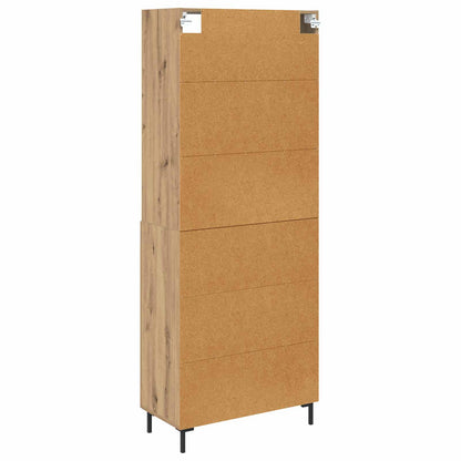 vidaXL Highboard Artisan Oak 69.5 x 34 x 180 cm Engineered Wood