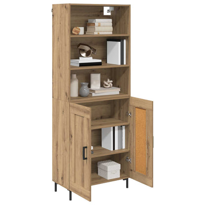 vidaXL Highboard Artisan Oak 69.5 x 34 x 180 cm Engineered Wood