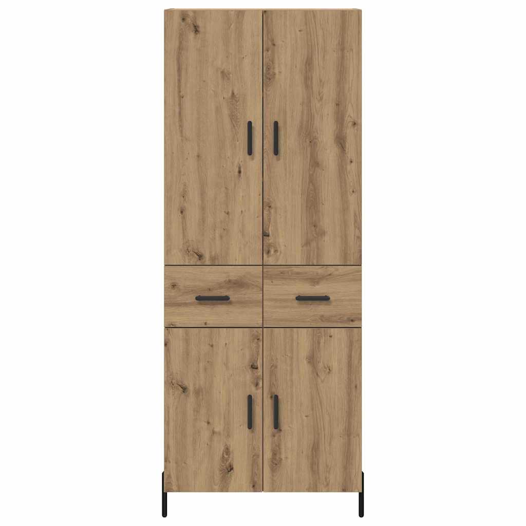 vidaXL Highboard Artisan Oak 69.5 x 34 x 180 cm Engineered Wood