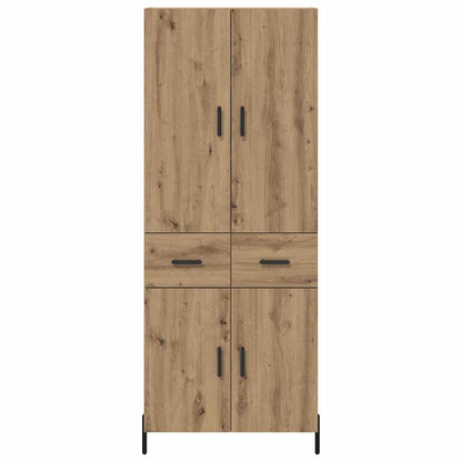 vidaXL Highboard Artisan Oak 69.5 x 34 x 180 cm Engineered Wood