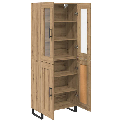 vidaXL Highboard 2 pcs Artisan Oak Engineered Wood