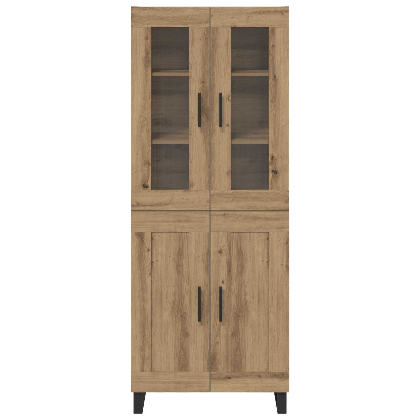 vidaXL Highboard 2 pcs Artisan Oak Engineered Wood