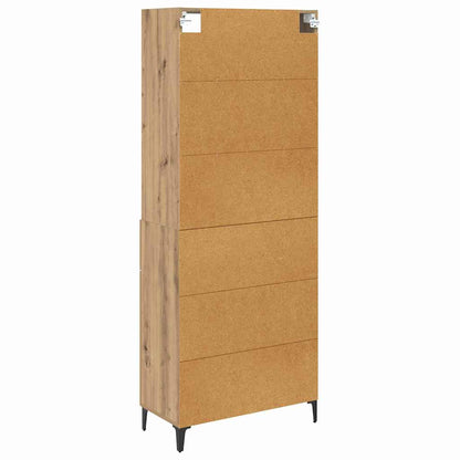vidaXL Highboard Artisan Oak 69.5 x 34 x 180 cm Engineered Wood