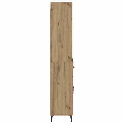 vidaXL Highboard Artisan Oak 69.5 x 34 x 180 cm Engineered Wood