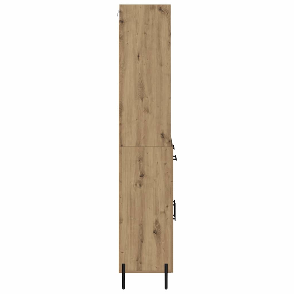 vidaXL Highboard Artisan Oak 69.5 x 32.5 x 180 cm Engineered Wood