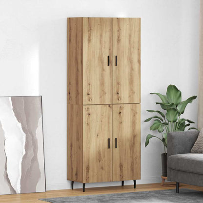 vidaXL Highboard 2 pcs Artisan Oak 69.5 x 34 x 180 cm Engineered Wood