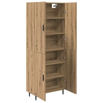 vidaXL Highboard 2 pcs Artisan Oak 69.5 x 34 x 180 cm Engineered Wood