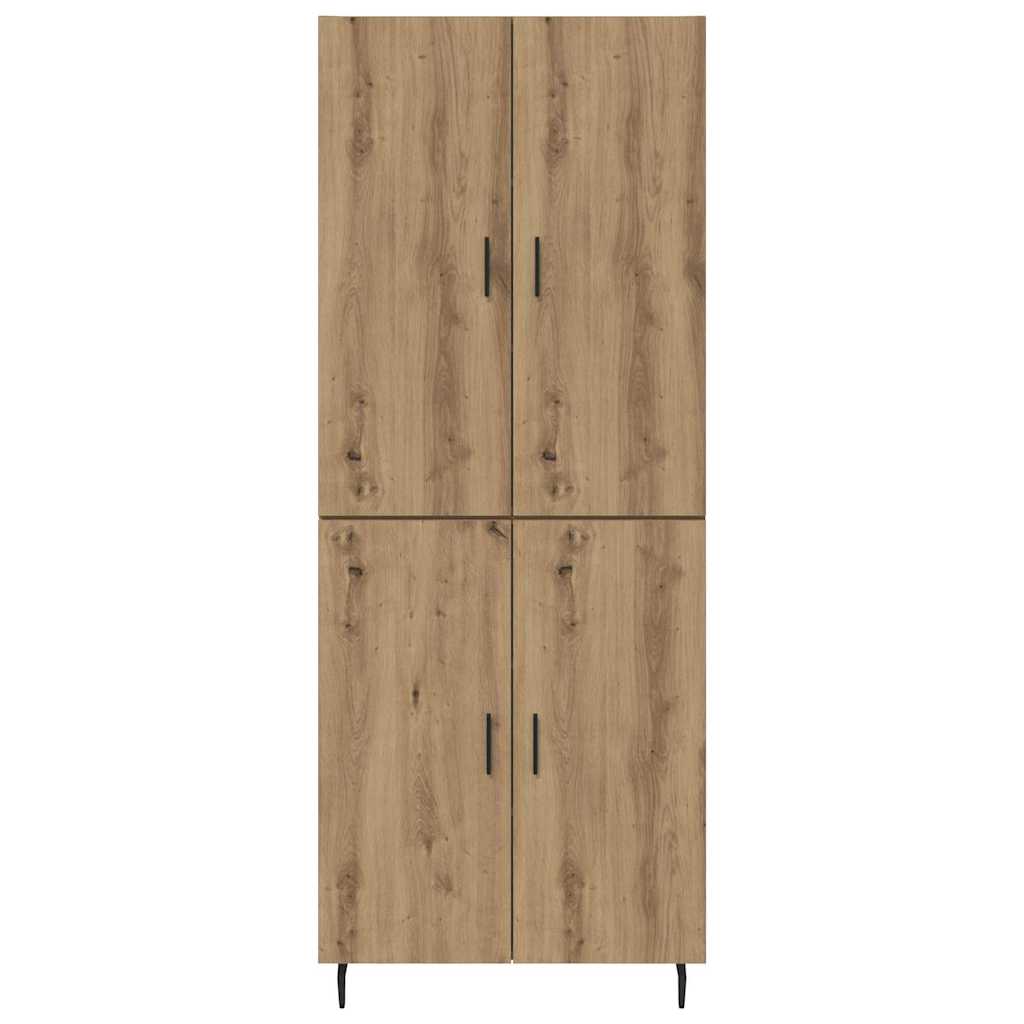vidaXL Highboard 2 pcs Artisan Oak 69.5 x 34 x 180 cm Engineered Wood