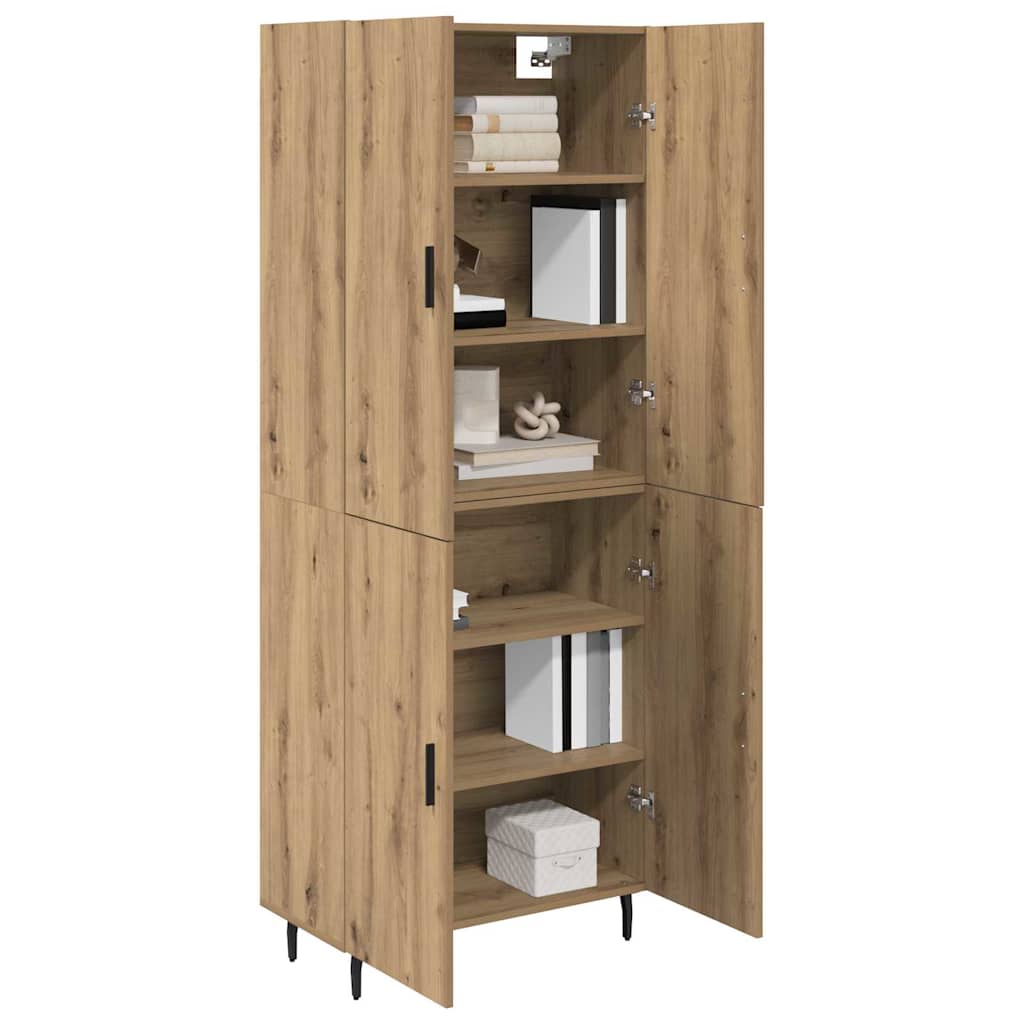 vidaXL Highboard 2 pcs Artisan Oak 69.5 x 34 x 180 cm Engineered Wood