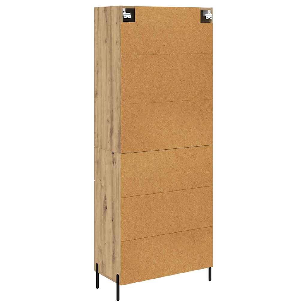 vidaXL Highboard Artisan Oak 69.5 x 34 x 180 cm Engineered Wood