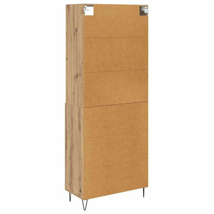 vidaXL Highboard with Drawer 2 pcs Artisan Oak Engineered Wood