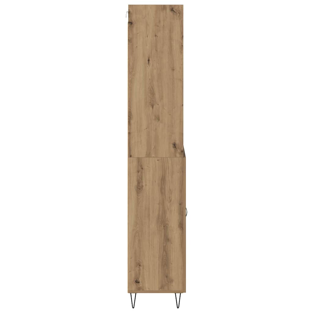 vidaXL Highboard with Drawer 2 pcs Artisan Oak Engineered Wood