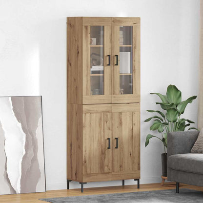 vidaXL Highboard 2 pcs Artisan Oak Engineered Wood