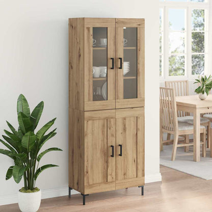vidaXL Highboard 2 pcs Artisan Oak Engineered Wood