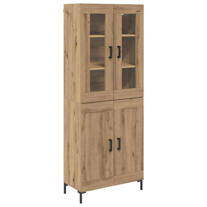 vidaXL Highboard 2 pcs Artisan Oak Engineered Wood