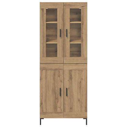 vidaXL Highboard 2 pcs Artisan Oak Engineered Wood